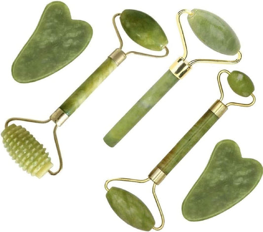 Medivita Jade-Gesichtsroller & Massage-Set